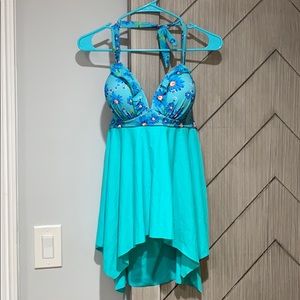 Bathing suit high low top